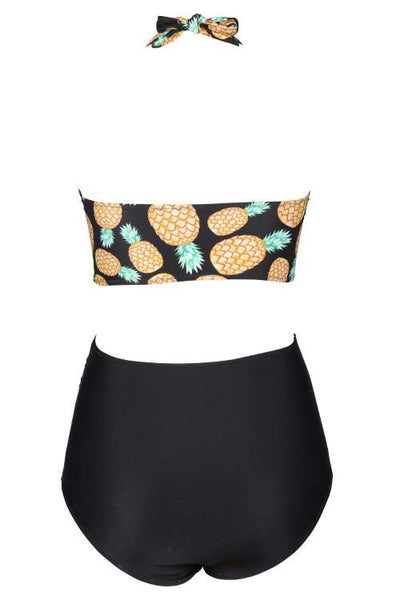 After Forever Pineapple High-waisted Bikini Set