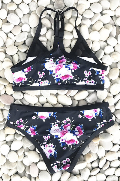 Beauty In Darkness Print Bikini Set