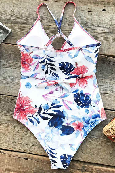 Cloudy Sphere Print One-piece Swimsuit