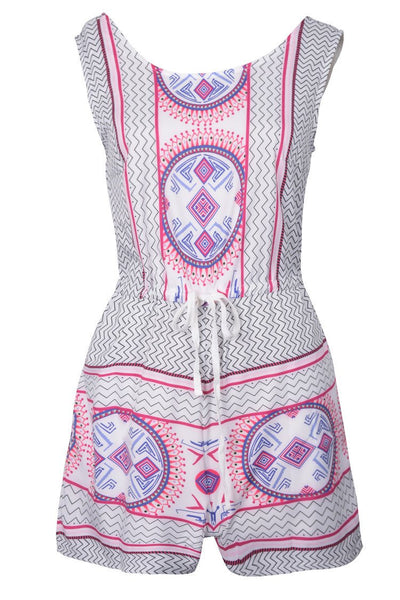 Lady Love Song Printing Romper