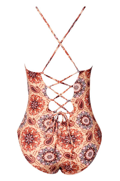 Like Fanta Print One-piece Swimsuit