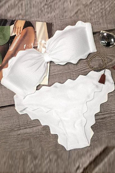 Shining Day Waves Halter Bikini Set