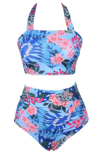 Fairy Beside Sea Floral Bikini Set