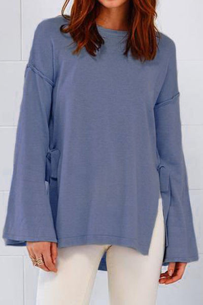 Age Of Innocent High Low Bowknot Sweater