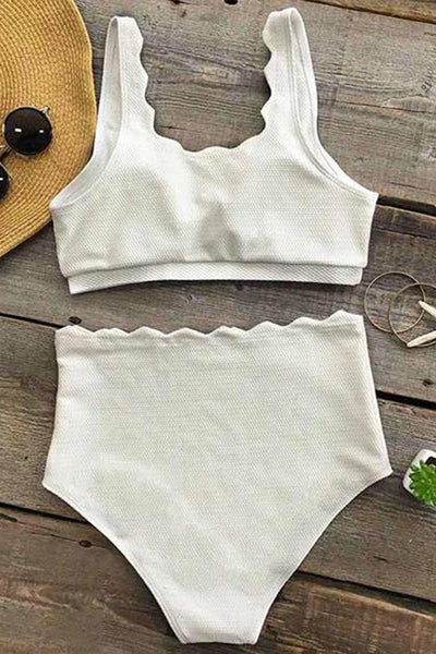 Seaside Tank High-waisted Bikini Set