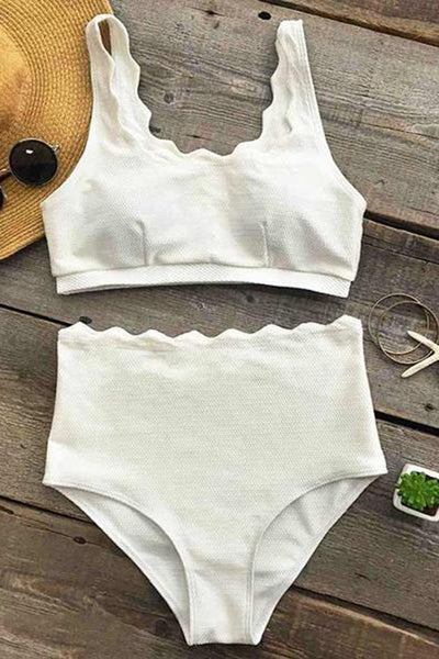 Seaside Tank High-waisted Bikini Set