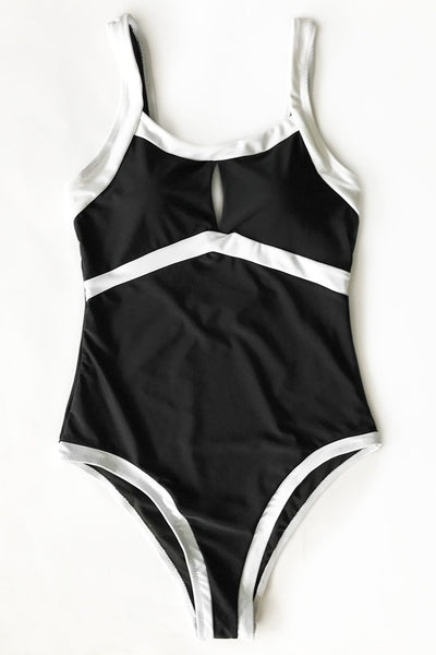 Ballet Dancer Cut-out One-piece Swimsuit