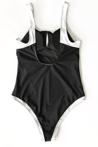 Ballet Dancer Cut-out One-piece Swimsuit