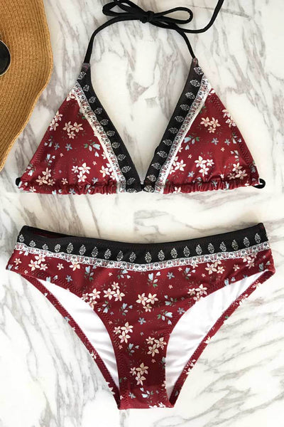 Pretty Tune Print Bikini Set