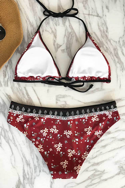Pretty Tune Print Bikini Set