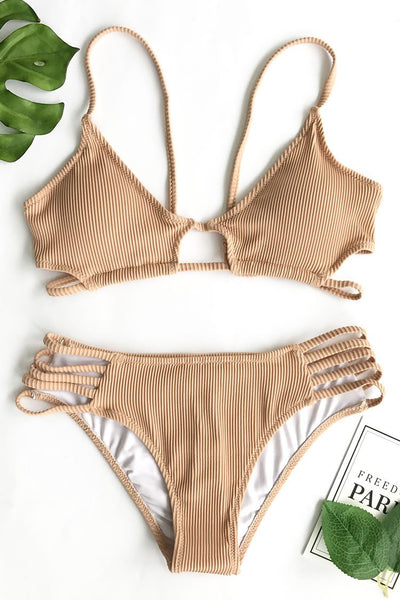 Tender Looks Solid Bikini Set