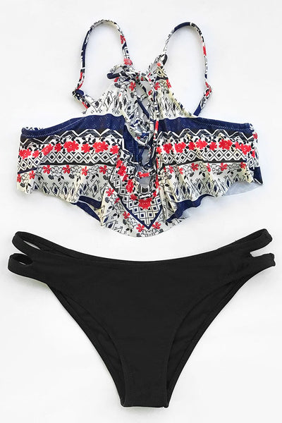 A Little Tempted Print Bikini Set