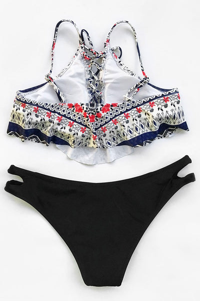 A Little Tempted Print Bikini Set