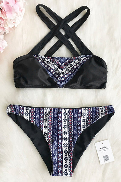 Exotic Traveler Cross Bikini Set