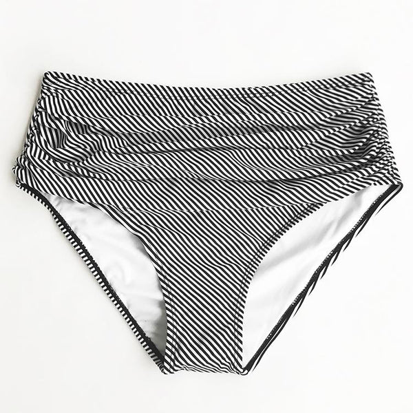 Seaside Gale Falbala High-waisted Bikini Set