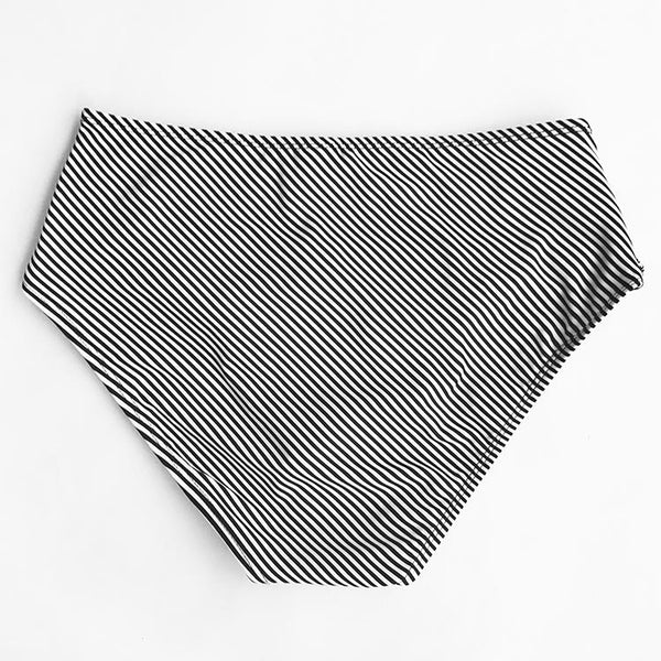 Seaside Gale Falbala High-waisted Bikini Set