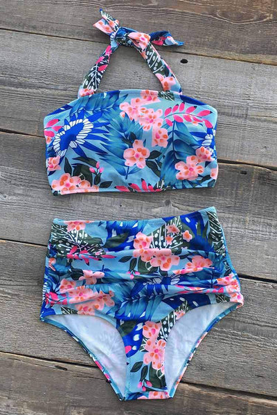 Fairy Beside Sea Floral Bikini Set