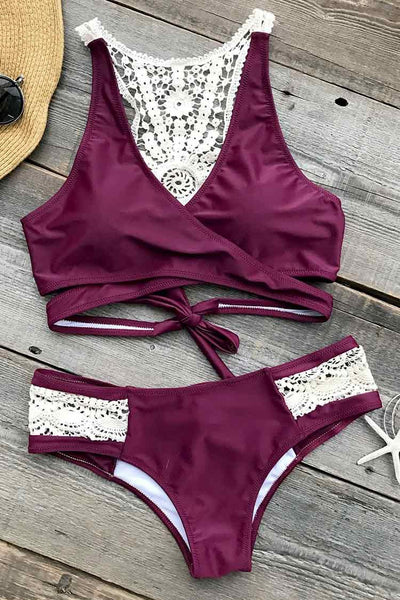 Dazzling Sunshine Crochet Bikini Set