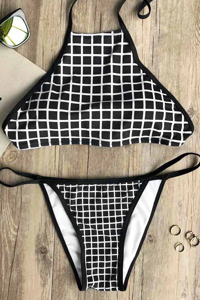 Hello Mosaic Halter Bikini Set