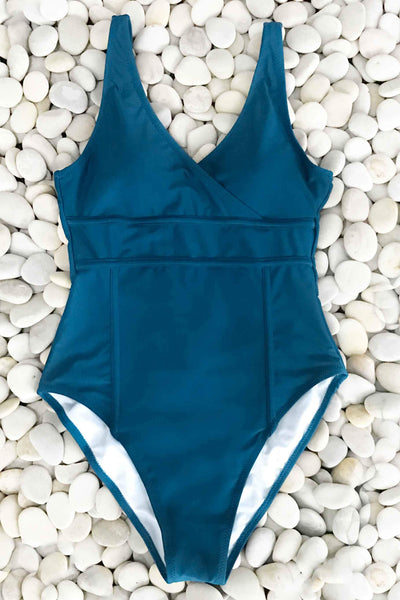 Happy Online V-neck One-piece Swimsuit