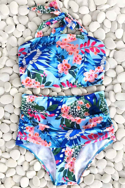 Fairy Beside Sea Floral Bikini Set